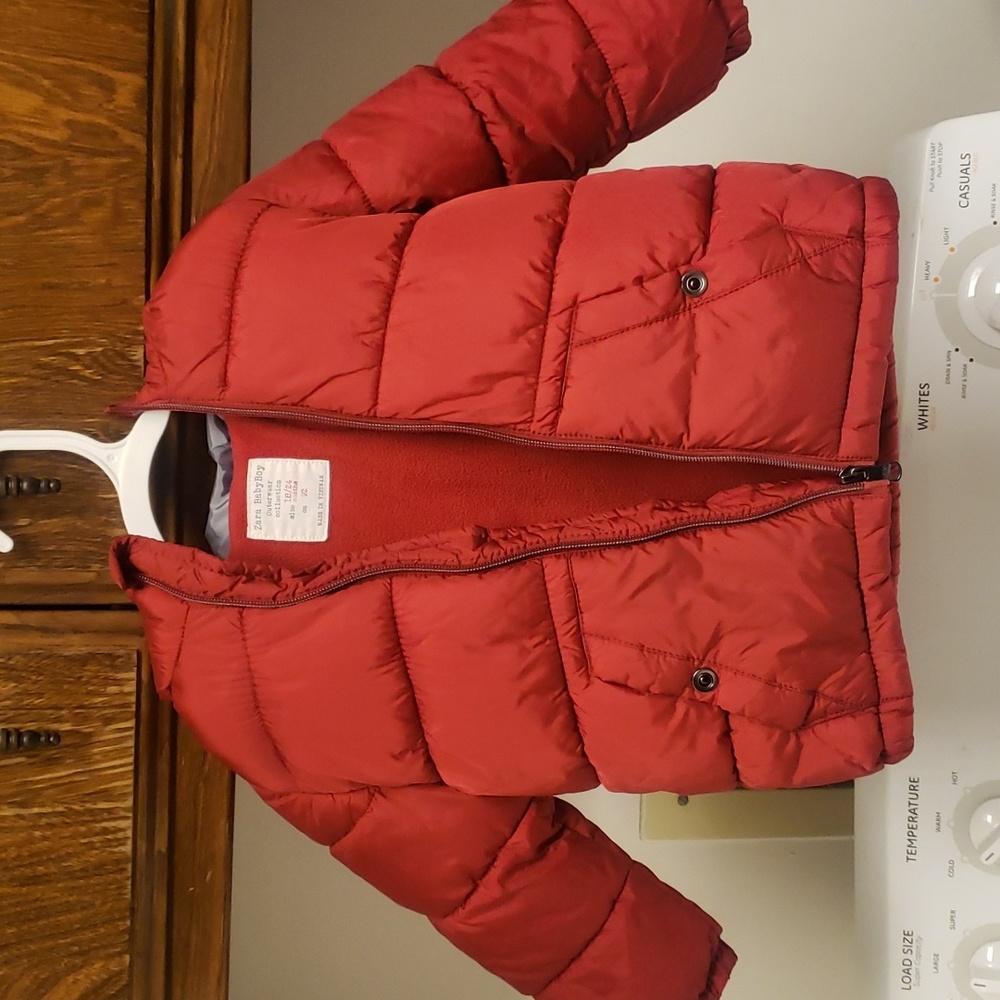 Zara Babyboy Puffer Jacket 18/24mths Red